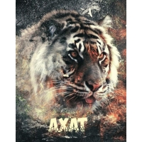 Ава с именем Ахат с тигром